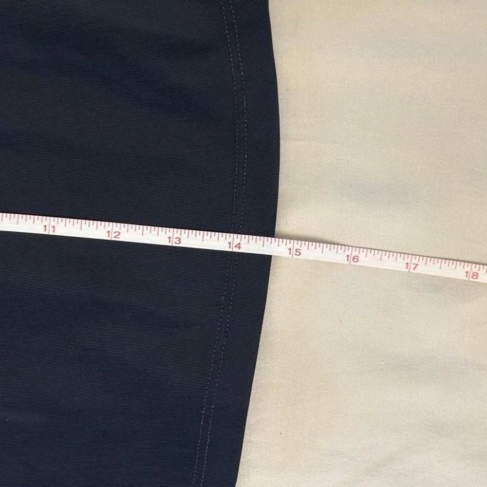 Vintage Y2K Preppy Black Cheer Style Mini Skirt w Button Detail by Elan - Picture 7 of 7